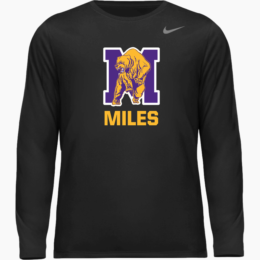 Miles Golden Bears Nike Youth Team Legend Long Sleeve Tee
