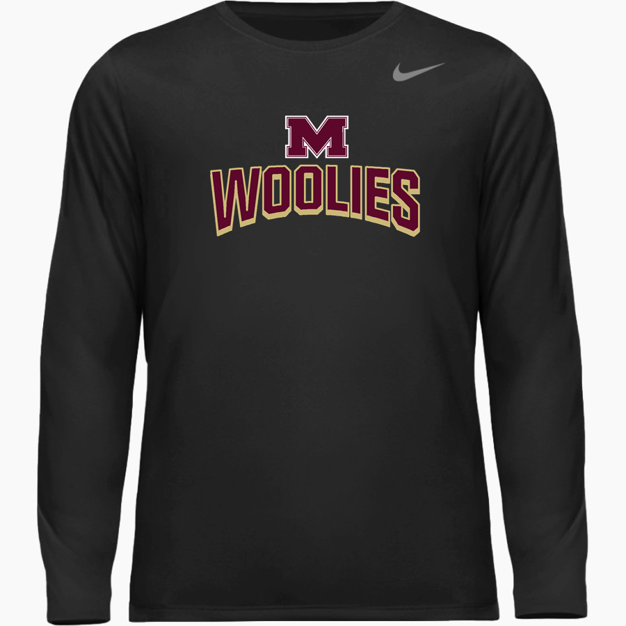 MILLBURY SR HIGH SCHOOL WOOLIES <span class="pdp-name-mascot">MILLBURY MEMORIAL WOOLIES</span> Nike Youth Team Legend Long Sleeve Tee