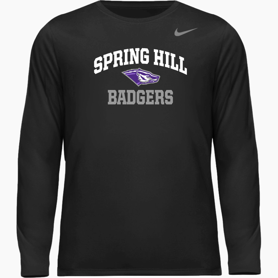 Spring Hill Badgers <span class="pdp-name-mascot">Spring Hill Badgers</span> Nike Youth Team Legend Long Sleeve Tee