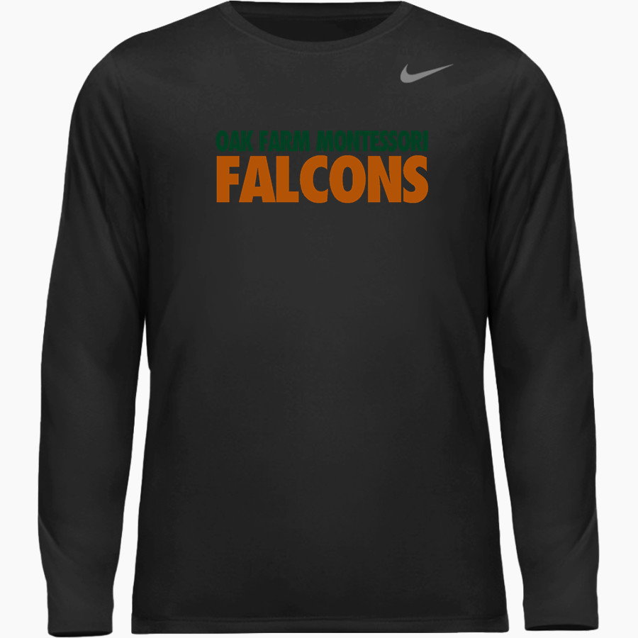 Oak Farm Montessori Falcons <span class="pdp-name-mascot">Oak Farm Montessori Falcons</span> Nike Youth Team Legend Long Sleeve Tee