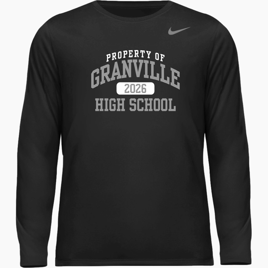 GRANVILLE HIGH SCHOOL BLUE ACES <span class="pdp-name-mascot">GRANVILLE BLUE ACES</span> Nike Youth Team Legend Long Sleeve Tee