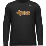 Texas One Fund Texas One Fund <span class="pdp-name-mascot">Texas One Fund</span> Nike Youth Team Legend Long Sleeve Tee Front Thumbnail