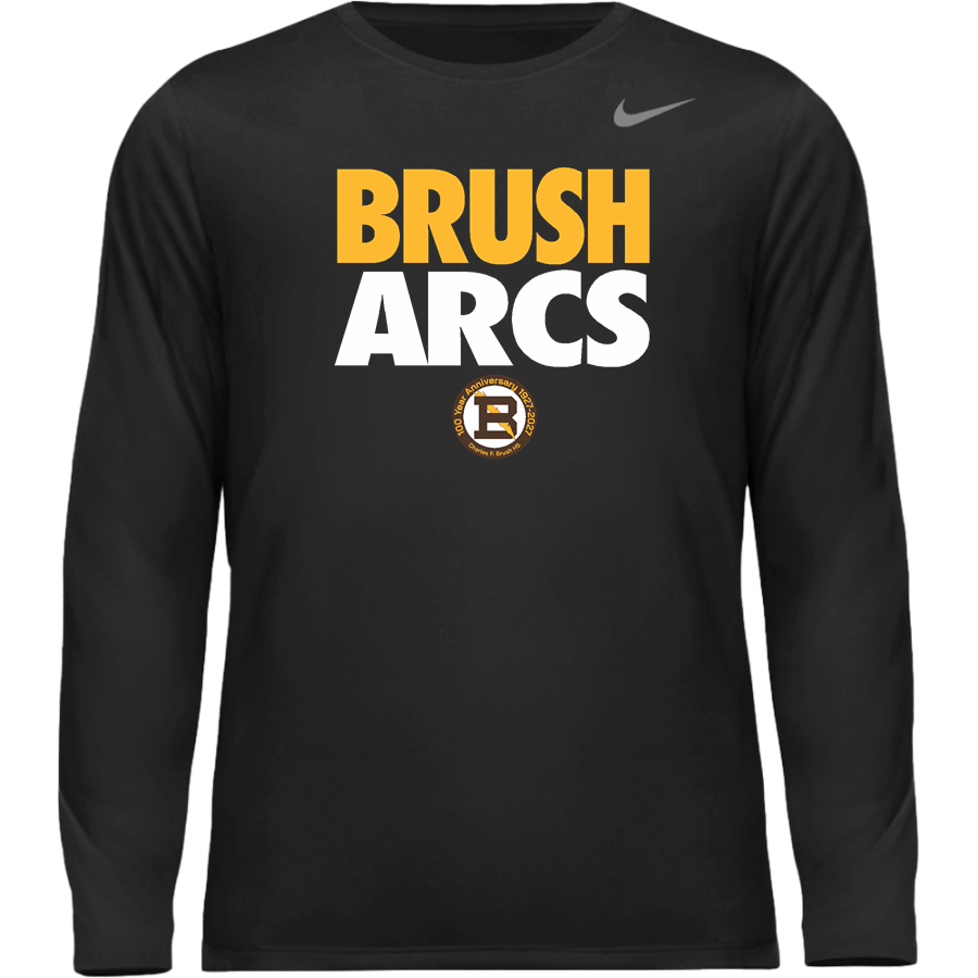 Brush Arcs <span class="pdp-name-mascot">Charles F Brush High School Arcs</span> Nike Youth Team Legend Long Sleeve Tee