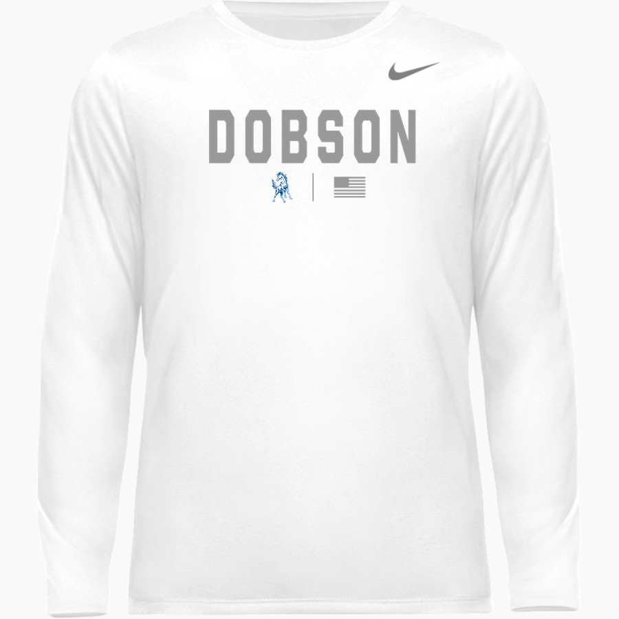 DOBSON HIGH SCHOOL MUSTANGS <span class="pdp-name-mascot">DOBSON MUSTANGS</span> Nike Youth Team Legend Long Sleeve Tee