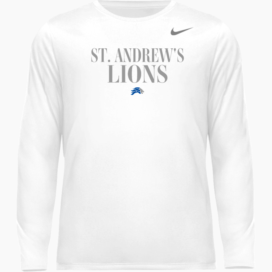 St. Andrew's Lions <span class="pdp-name-mascot">St. Andrew's School Lions</span> Nike Youth Team Legend Long Sleeve Tee