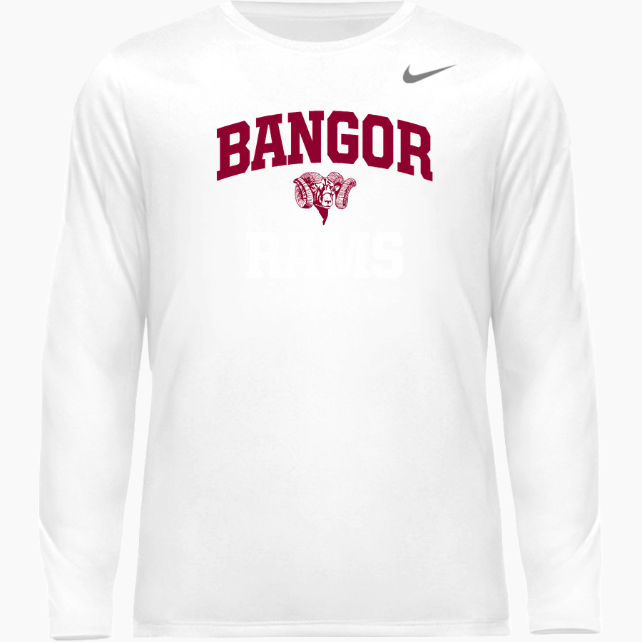BANGOR HIGH SCHOOL RAMS Nike Youth Team Legend Long Sleeve Tee