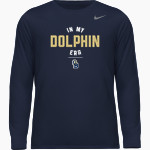 GULF BREEZE HIGH SCHOOL DOLPHINS Nike Youth Team Legend Long Sleeve Tee Front Thumbnail