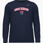 Grace Academy Knights <span class="pdp-name-mascot">Grace Academy Knights</span> Nike Youth Team Legend Long Sleeve Tee Front Thumbnail