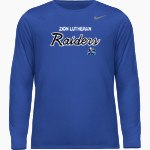 Zion Lutheran Raiders Nike Youth Team Legend Long Sleeve Tee Front Thumbnail