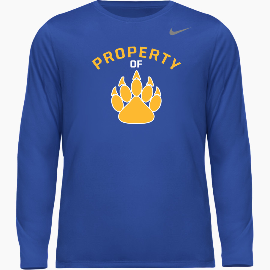 WADENA DEER CREEK HIGH SCHOOL WOLVERINES Nike Youth Team Legend Long Sleeve Tee