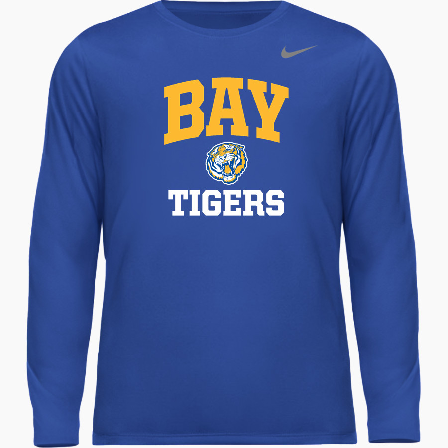 BAY HIGH SCHOOL TIGERS <span class="pdp-name-mascot">BAY TIGERS</span> Nike Youth Team Legend Long Sleeve Tee