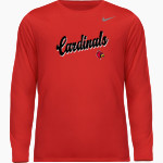 St. Clement Cardinals <span class="pdp-name-mascot">St. Clement School Cardinals</span> Nike Youth Team Legend Long Sleeve Tee Front Thumbnail