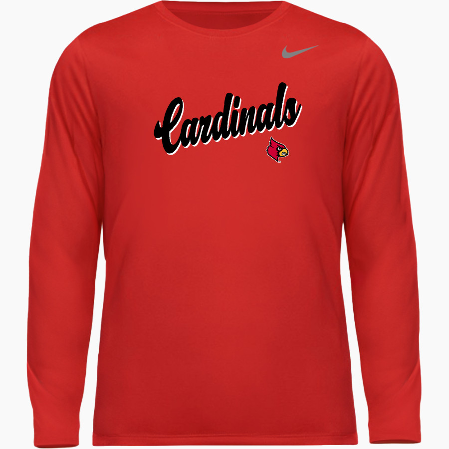 St. Clement Cardinals <span class="pdp-name-mascot">St. Clement School Cardinals</span> Nike Youth Team Legend Long Sleeve Tee