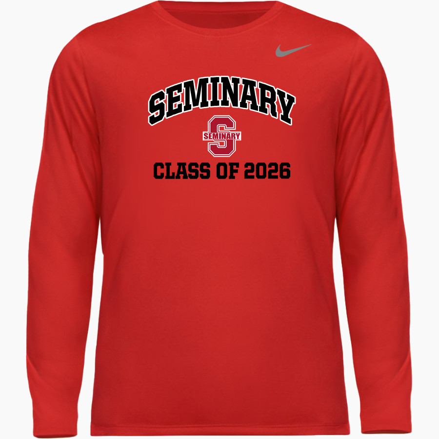 Seminary Cardinals <span class="pdp-name-mascot">Seminary Cardinals</span> Nike Youth Team Legend Long Sleeve Tee