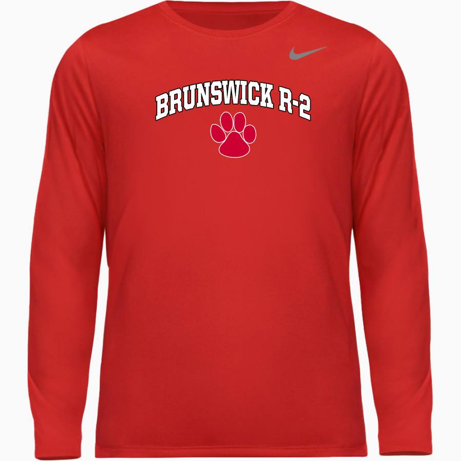 BRUNSWICK R-2 HIGH SCHOOL WILDCATS Nike Youth Team Legend Long Sleeve Tee
