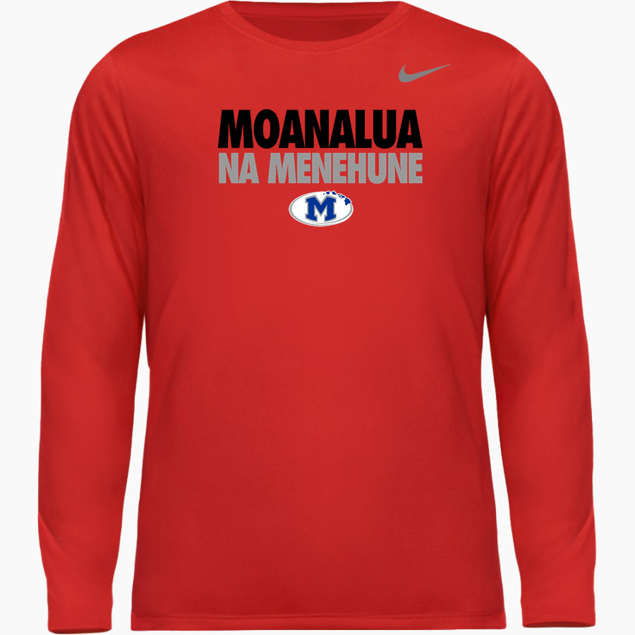 Moanalua Na Menehune Nike Youth Team Legend Long Sleeve Tee