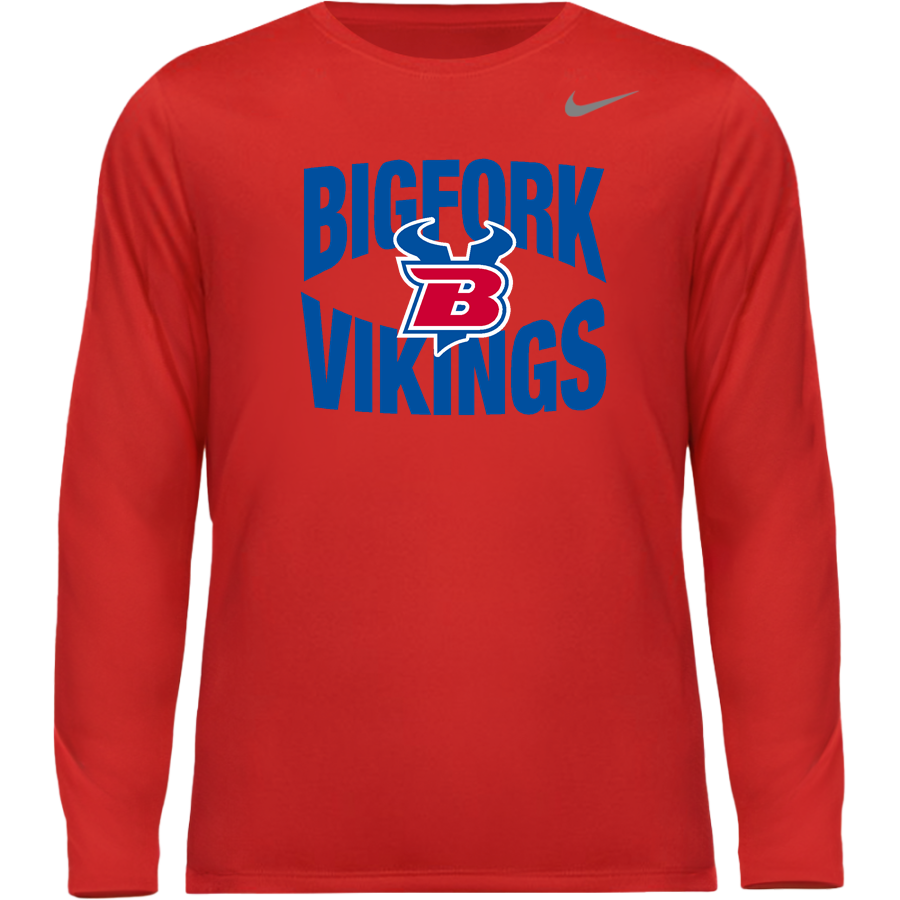 BIGFORK HIGH SCHOOL VIKINGS <span class="pdp-name-mascot">BIGFORK VIKINGS</span> Nike Youth Team Legend Long Sleeve Tee