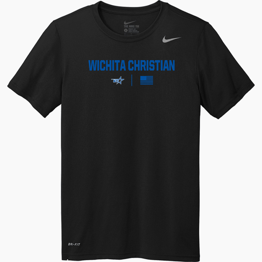 Wichita Christian Stars <span class="pdp-name-mascot">Wichita Christian Stars</span> Nike Youth Team Legend Short Sleeve Tee
