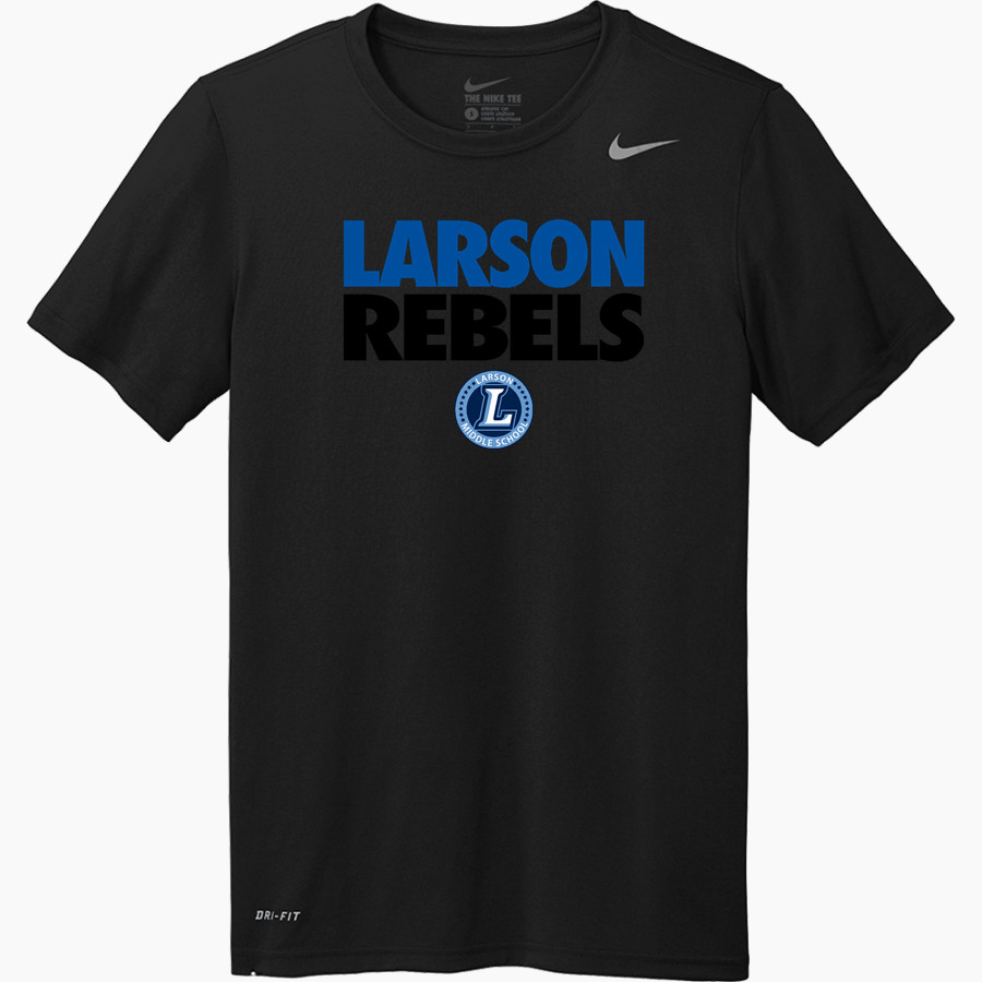 Larson Rebels <span class="pdp-name-mascot">Larson Rebels</span> Nike Youth Team Legend Short Sleeve Tee
