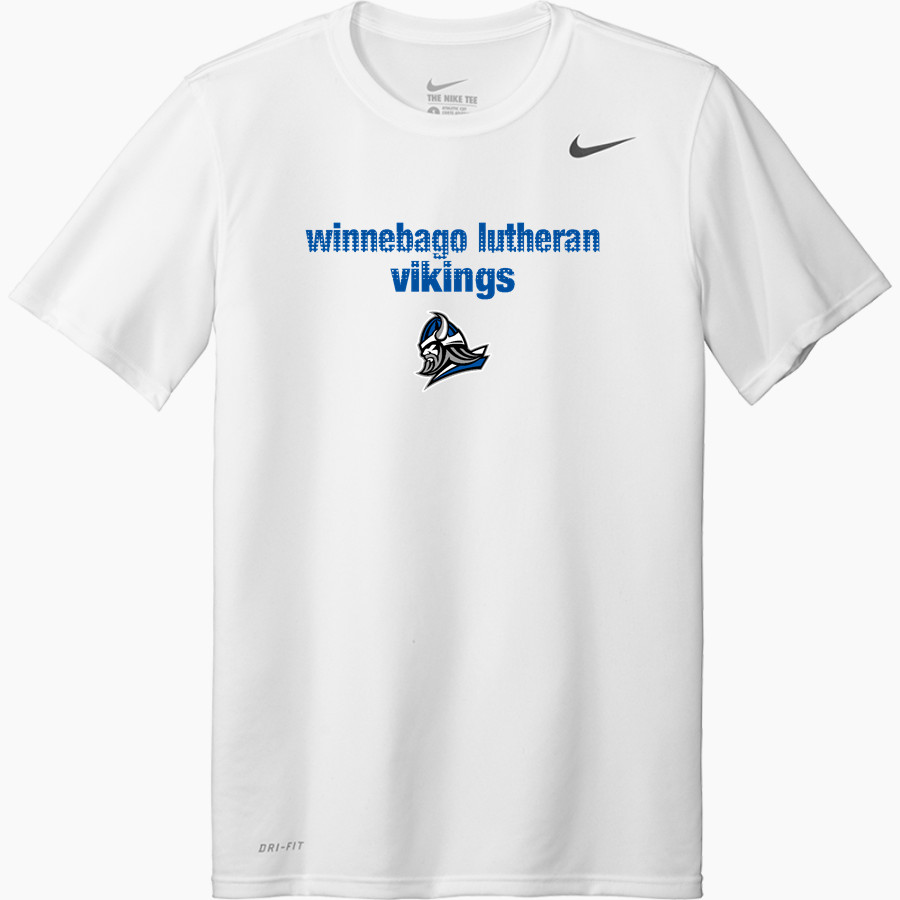 Winnebago Lutheran Vikings Online Store <span class="pdp-name-mascot">Winnebago Lutheran Academy Vikings</span> Nike Youth Team Legend Short Sleeve Tee