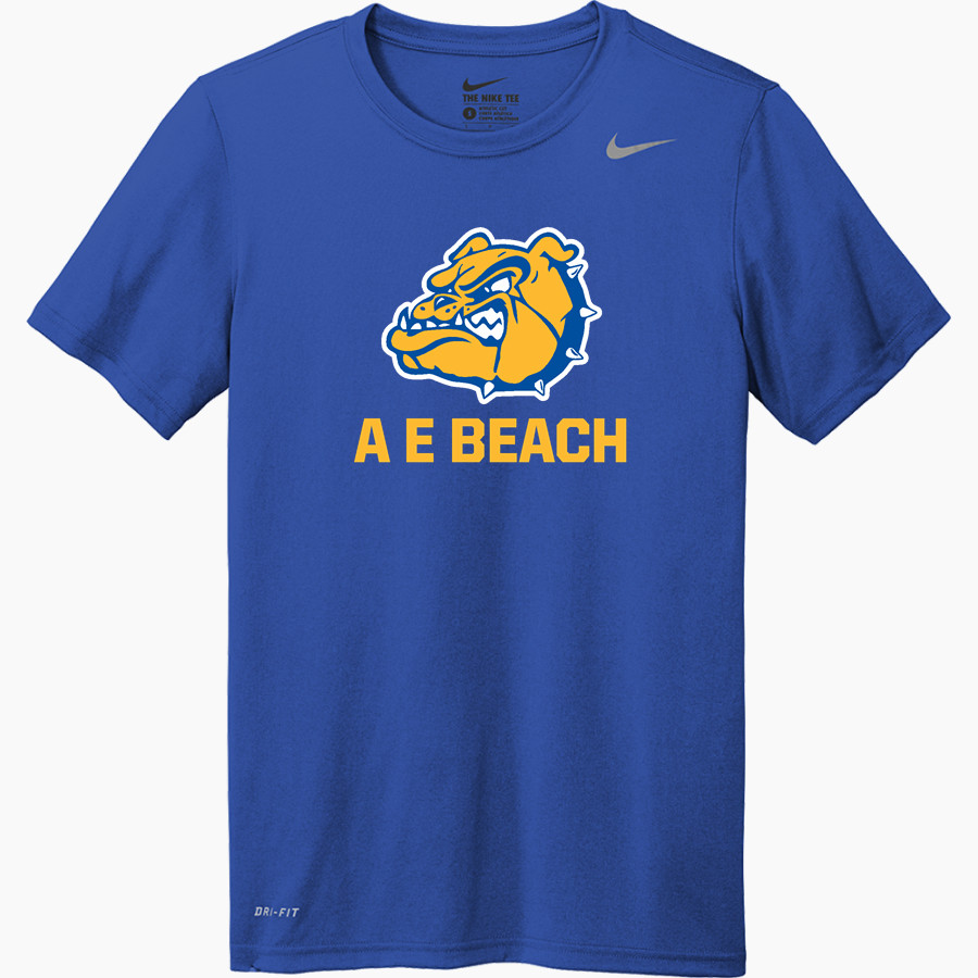 A E BEACH HIGH SCHOOL BULLDOGS Nike Youth Team Legend Short Sleeve Tee