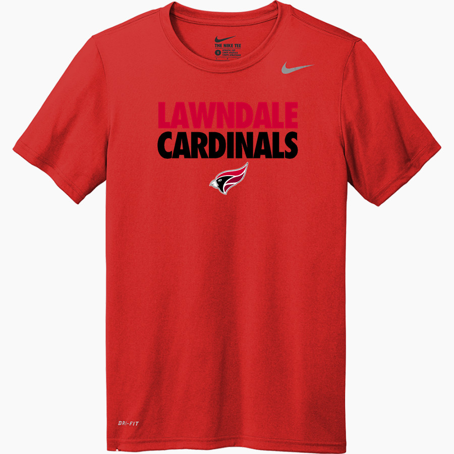 LAWNDALE HIGH SCHOOL CARDINALS <span class="pdp-name-mascot">LAWNDALE CARDINALS</span> Nike Youth Team Legend Short Sleeve Tee