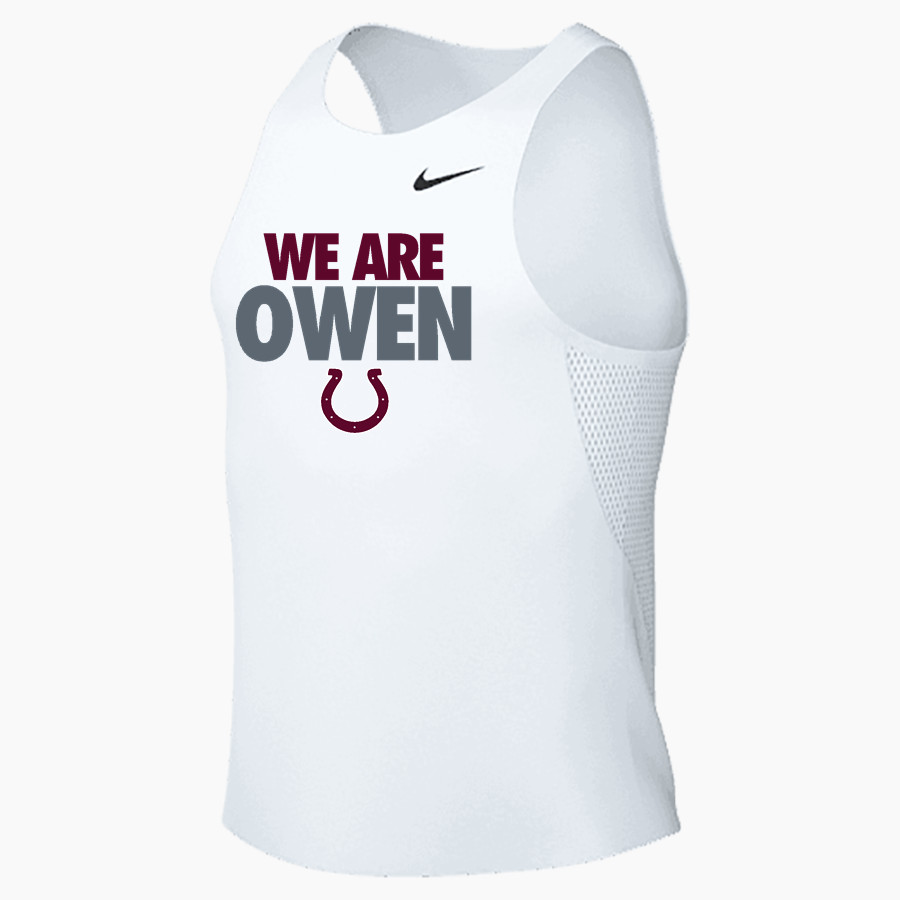 OWEN warhorses mountain tough...valley strong <span class="pdp-name-mascot">CHARLES D OWEN WARHORSES</span> Nike Men's Dri-FIT Pro Compression Tank