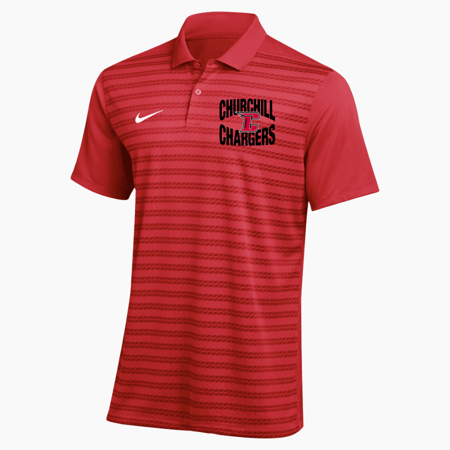 CHURCHILL HIGH SCHOOL CHARGERS <span class="pdp-name-mascot">CHURCHILL CHARGERS</span> Nike Men's Dri-FIT Coach Victory Polo