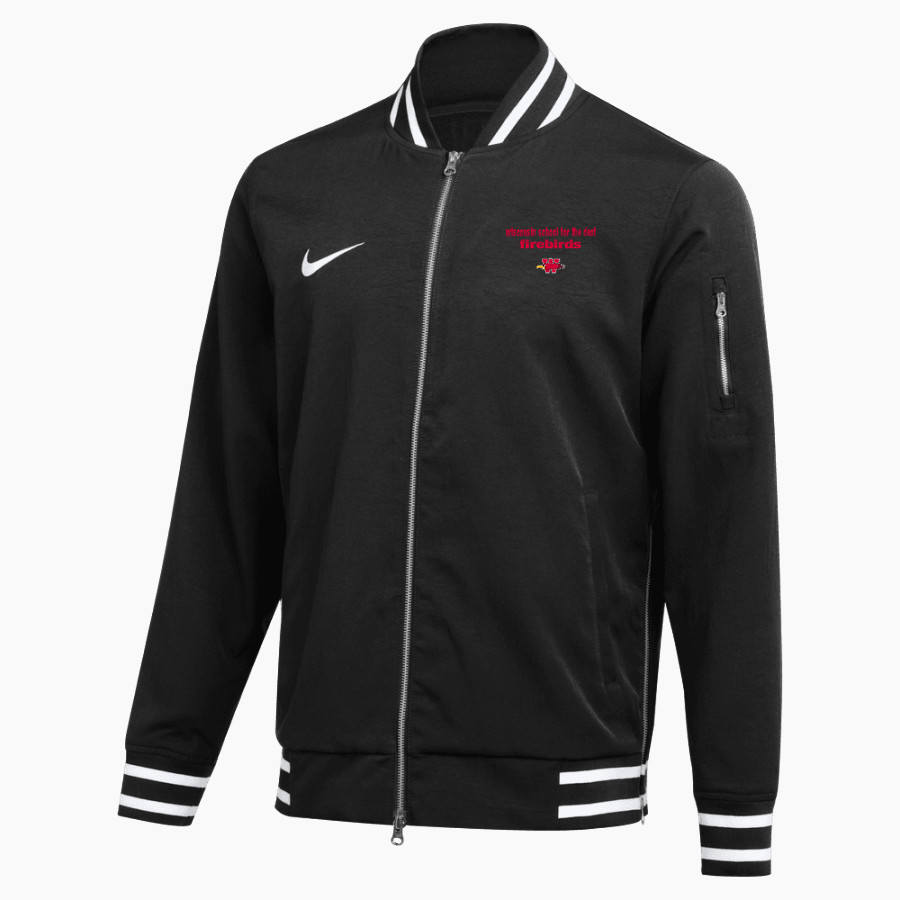 Wisconsin School For The Deaf Firebirds <span class="pdp-name-mascot">Wisconsin School For The Deaf Firebirds</span> Nike Men's Bomber Jacket