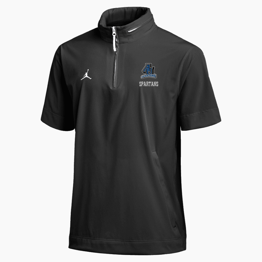 Aurora University Spartans Online Store <span class="pdp-name-mascot">Aurora Spartans</span> Jordan Men's Lightweight Coach Short Sleeve Jacket