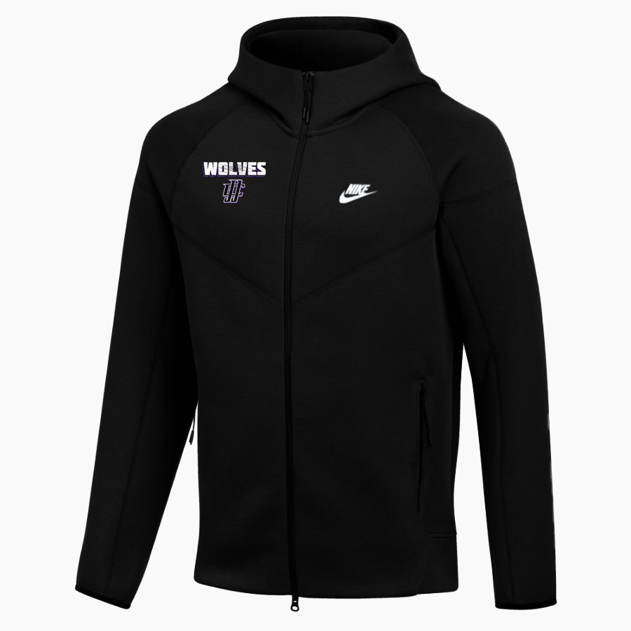 JJC Wolves <span class="pdp-name-mascot">JJC Wolves</span> Nike Men's Tech Fleece Full-Zip Hoodie