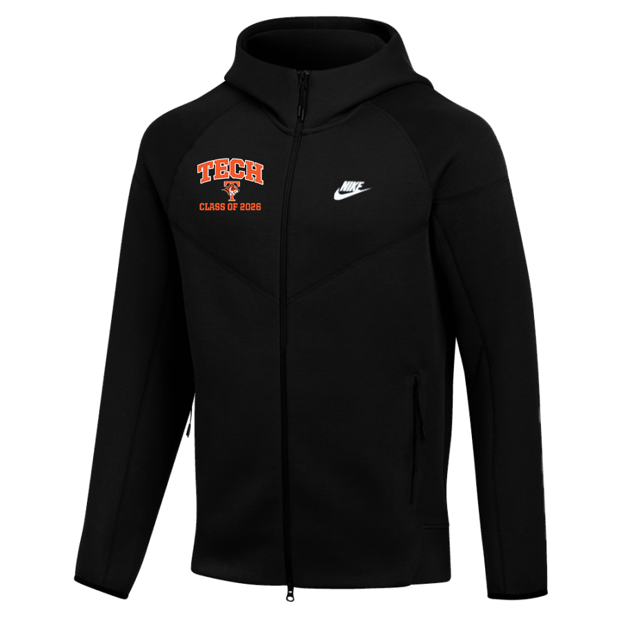 Tech High School Tigers <span class="pdp-name-mascot">Tech High School</span> Nike Men's Tech Fleece Full-Zip Hoodie