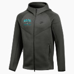 Miami Lakes Jaguars Nike Men's Tech Fleece Full-Zip Hoodie Front Thumbnail