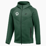 Delta College Pioneers Nike Men's Tech Fleece Full-Zip Hoodie Front Thumbnail