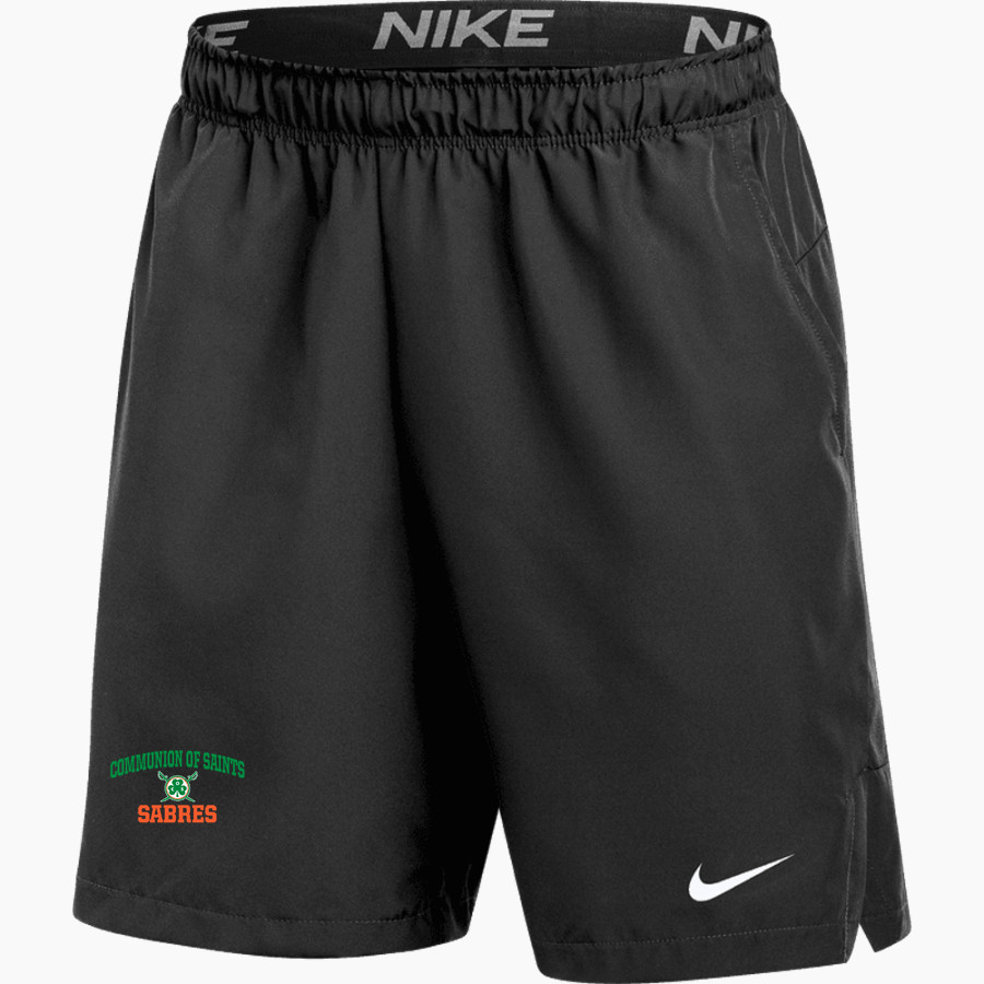 Communion of Saints School Sabres official sideline store <span class="pdp-name-mascot">Communion of Saints School Sabres</span> Nike Men's Flex 7" Woven Pocketed Short