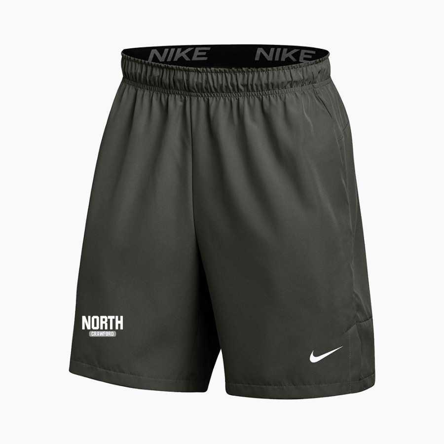 North Crawford Trojans Nike Men's Flex 7" Woven Short - No Pockets