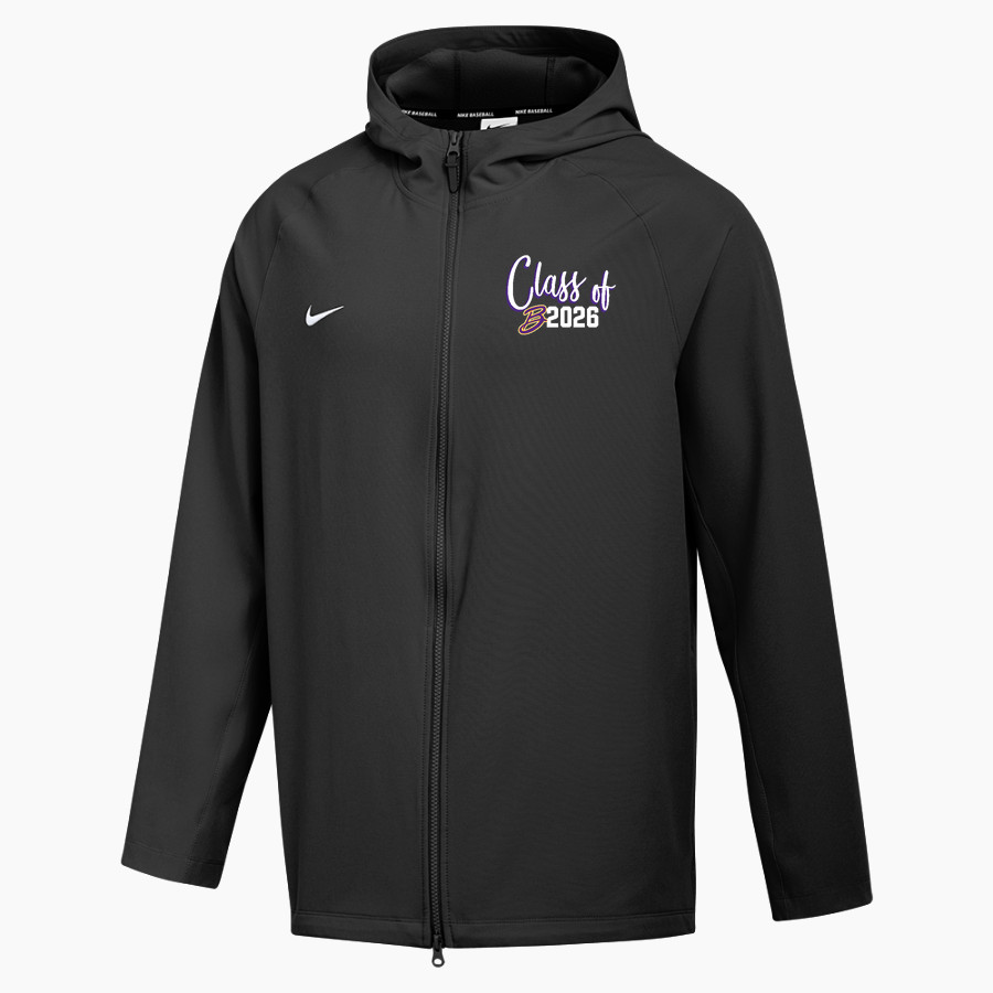 BELLBROOK GOLDEN EAGLES The Official Online Store <span class="pdp-name-mascot">BELLBROOK GOLDEN EAGLES</span> Nike Men's Long-Sleeve Full-Zip Pregame Hoodie