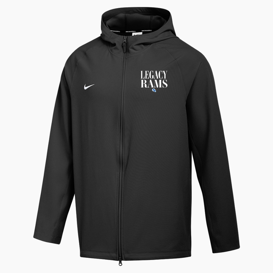 Legacy Rams Nike Men's Long-Sleeve Full-Zip Pregame Hoodie