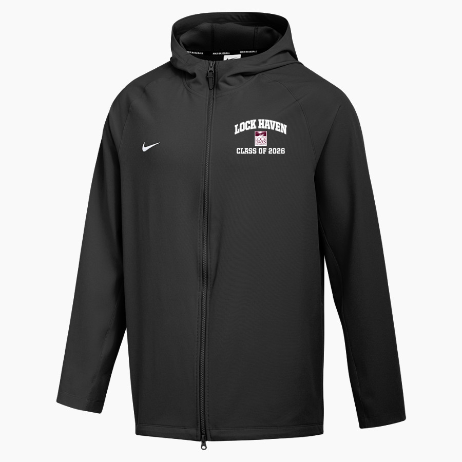 Lock Haven Bald Eagles <span class="pdp-name-mascot">Lock Haven University Bald Eagles</span> Nike Men's Long-Sleeve Full-Zip Pregame Hoodie