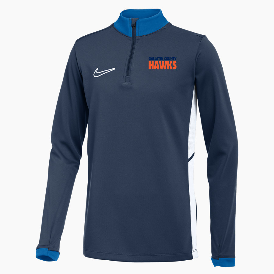 GALLATIN COUNTY HIGH SCHOOL HAWKS <span class="pdp-name-mascot">GALLATIN COUNTY HAWKS</span> Nike Youth Dri-FIT Academy 25 Drill Top