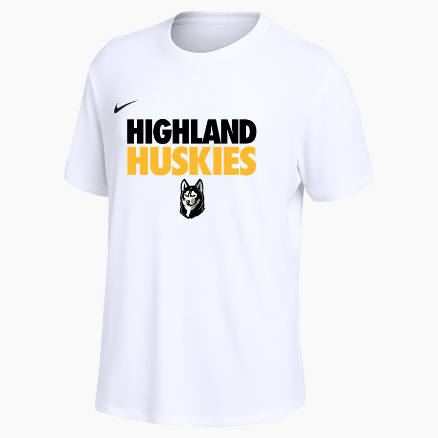 HIGHLAND HIGH SCHOOL HUSKIES Nike Women's One Relaxed Short Sleeve Top