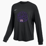 ST. AUGUSTINE HIGH SCHOOL PURPLE KNIGHTS Nike Women's One Relaxed Long Sleeve Top Front Thumbnail