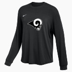 WILKINSON COUNTY CHRISTIAN ACADEMY RAMS <span class="pdp-name-mascot">WILKINSON CO RAMS</span> Nike Women's One Relaxed Long Sleeve Top Front Thumbnail