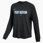 Perry Meridian Falcons Nike Women's One Relaxed Long Sleeve Top Front Thumbnail