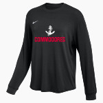 ABRAMSON SCI-ACADEMY COMMODORES <span class="pdp-name-mascot">ABRAMSON SCI - ACADEMY COMMODORES</span> Nike Women's One Relaxed Long Sleeve Top Front Thumbnail