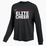 Elite Cheer Online Store <span class="pdp-name-mascot">Elite Cheer</span> Nike Women's One Relaxed Long Sleeve Top Front Thumbnail