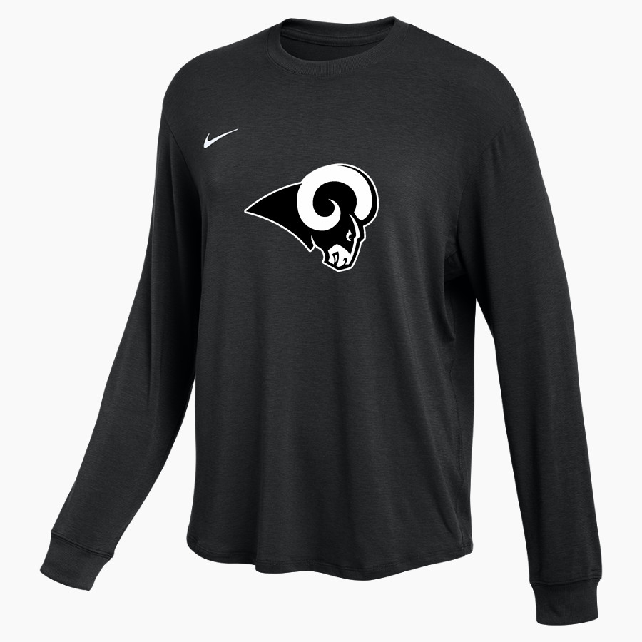 WILKINSON COUNTY CHRISTIAN ACADEMY RAMS <span class="pdp-name-mascot">WILKINSON CO RAMS</span> Nike Women's One Relaxed Long Sleeve Top