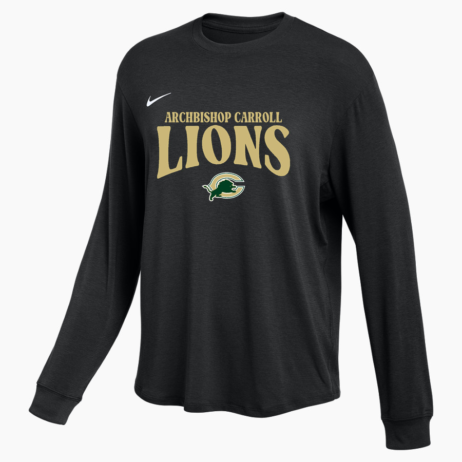 ARCHBISHOP CARROLL HIGH SCHOOL LIONS <span class="pdp-name-mascot">ARCHBISHOP CARROLL LIONS</span> Nike Women's One Relaxed Long Sleeve Top