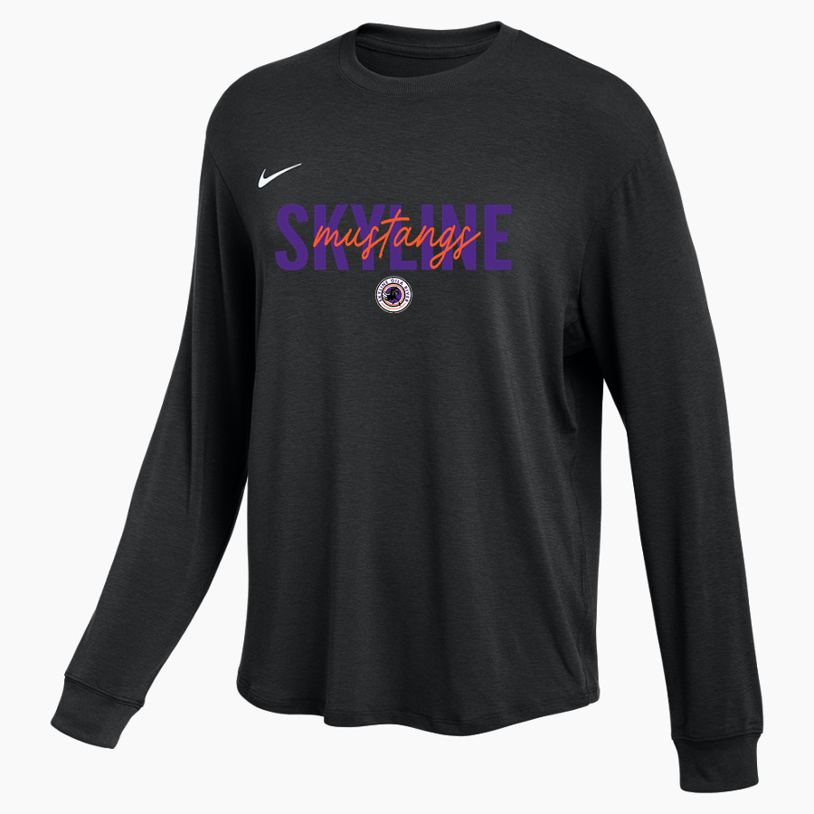 Skyline Gila River Mustangs <span class="pdp-name-mascot">Skyline Mustangs</span> Nike Women's One Relaxed Long Sleeve Top