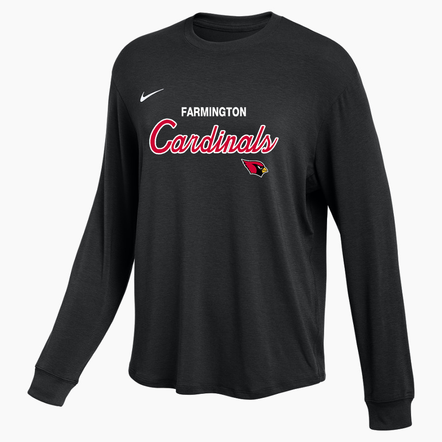 FARMINGTON HIGH SCHOOL CARDINALS <span class="pdp-name-mascot">FARMINGTON CARDINALS</span> Nike Women's One Relaxed Long Sleeve Top